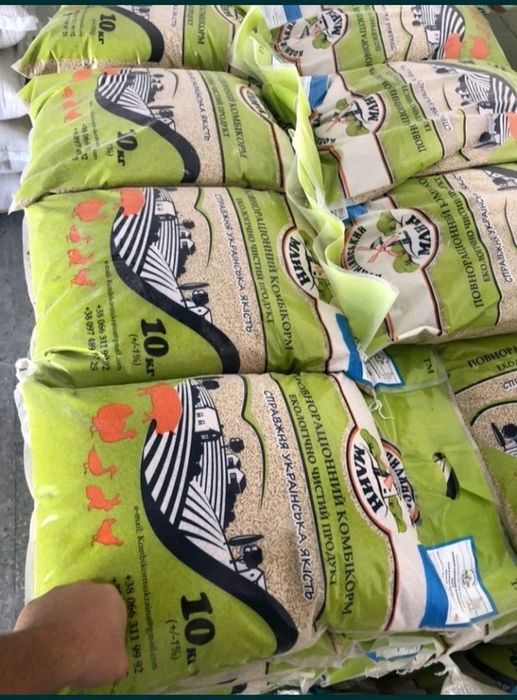 Комбікорм для бройлерів, каченят, гусенят