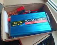 НОВЫЙ Инвертор Tataliken 1600W 12/220в Чистый синус Преобразователь