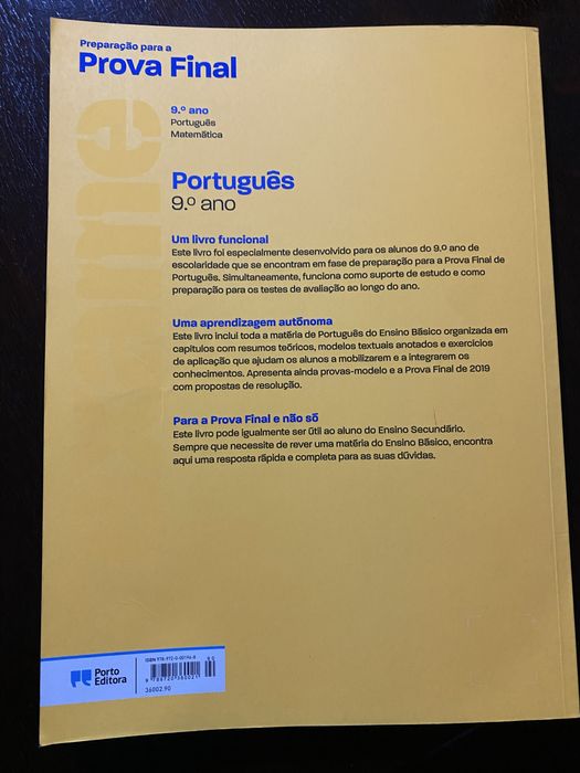 Livros preparação exames 9. Ano