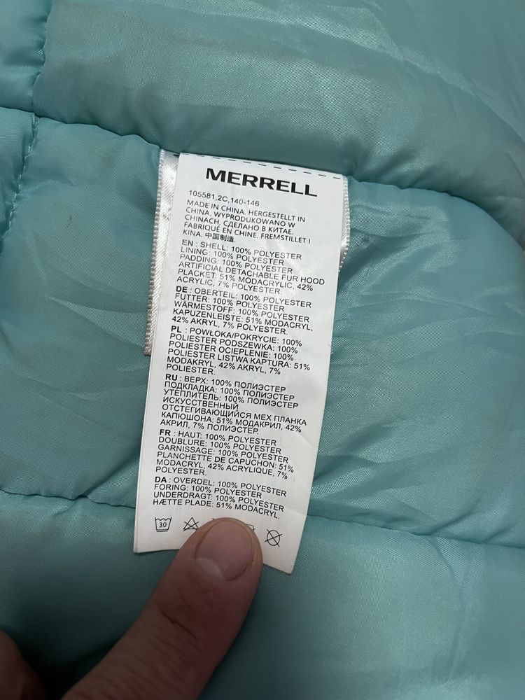 Зимняя теплая парка Merrell