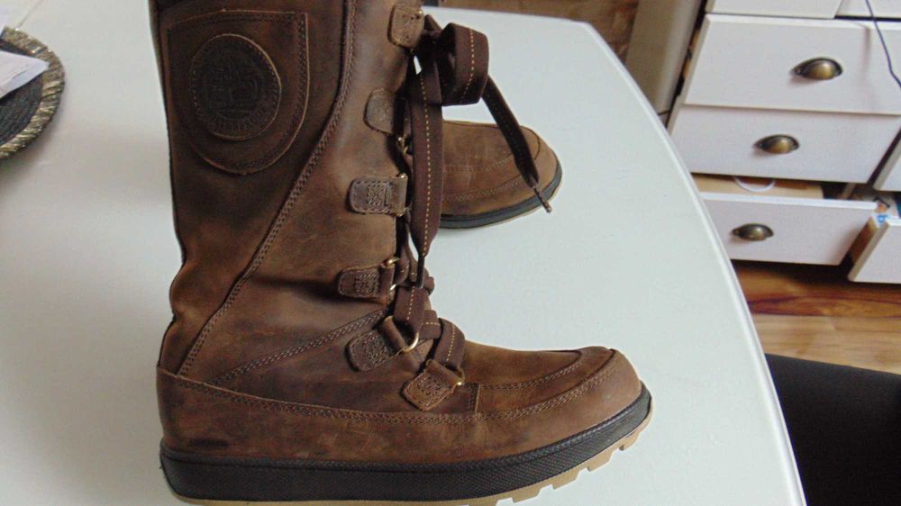 timberland waterproof mukluk roz uk6,5 eur 40 skóra ocieplane