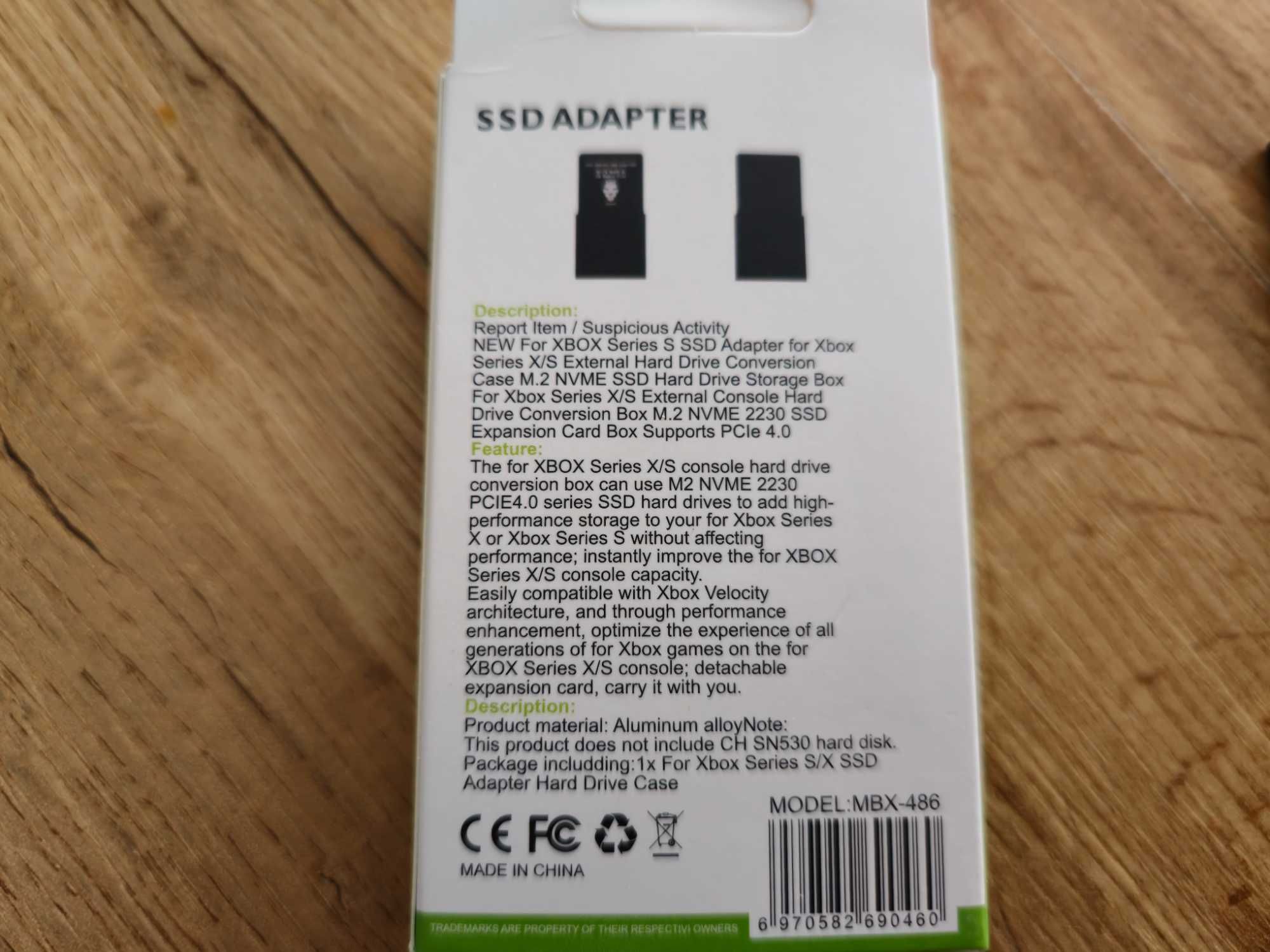 Adapter dysku twardego SSD do Xbox Series X/S M2 NVME 2230 PCIE4.0