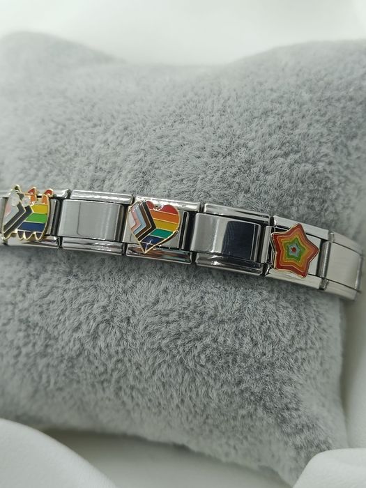 Bransoletka modułowa typu włoskiego Jak nomination 4x charmsy!!!