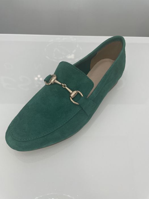 Mokasyny zielone nowe r.38