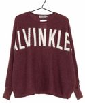 Sweterek burgund Calvin Klein wełna