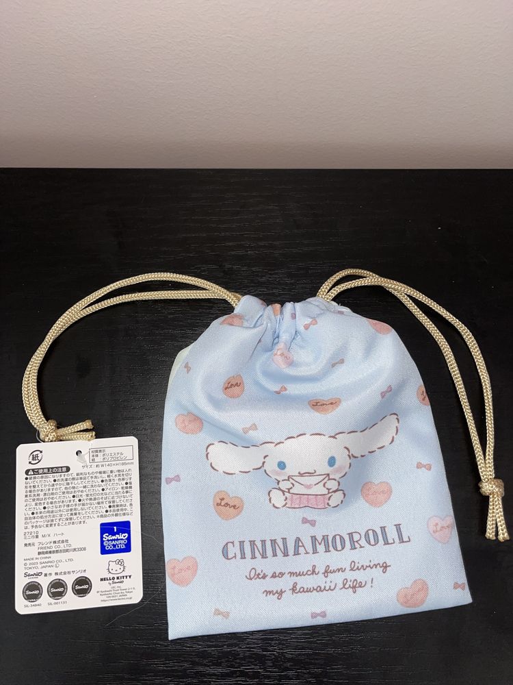 Kawaii cinnamoroll woreczek kosmetyczka pochacco