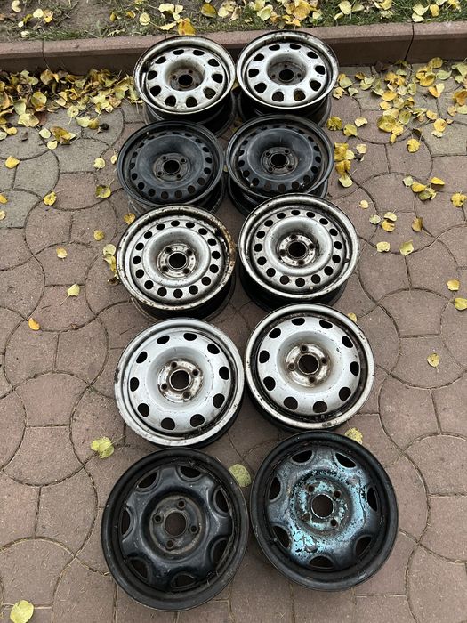 Диски металеві поштучно розпаровка R 14 розболтовка 4/100 Volkswagen