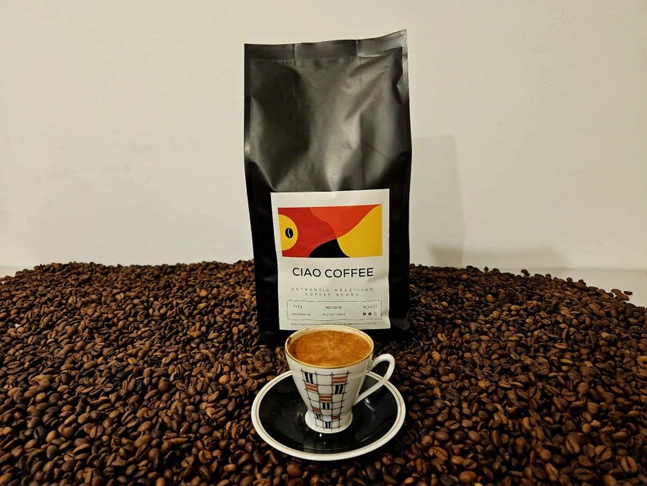 Kawa Ziarnista Włoska Arabica Kraftowa 1kg