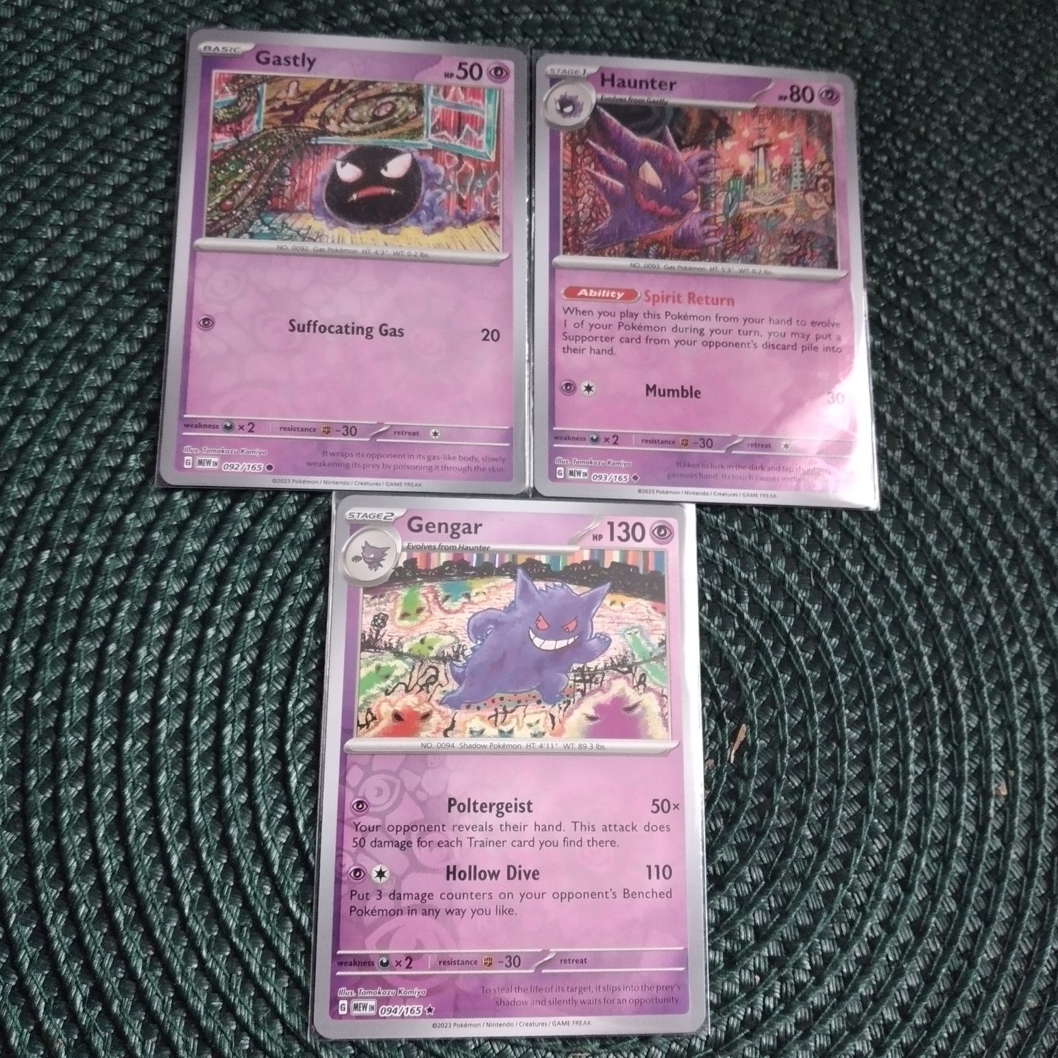 Gastly / Hunter / Gengar Reverse -Scarlet & Violet 151- Karty Pokemon