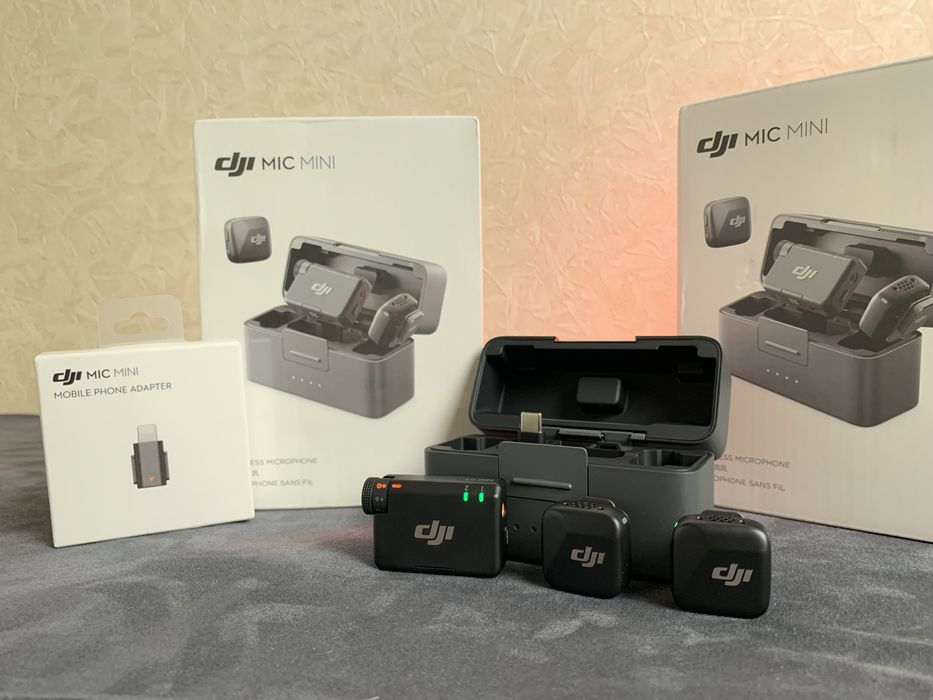 Dji mic mini (2 TX + 1 RX) радіосистема. ОРИГІНАЛ