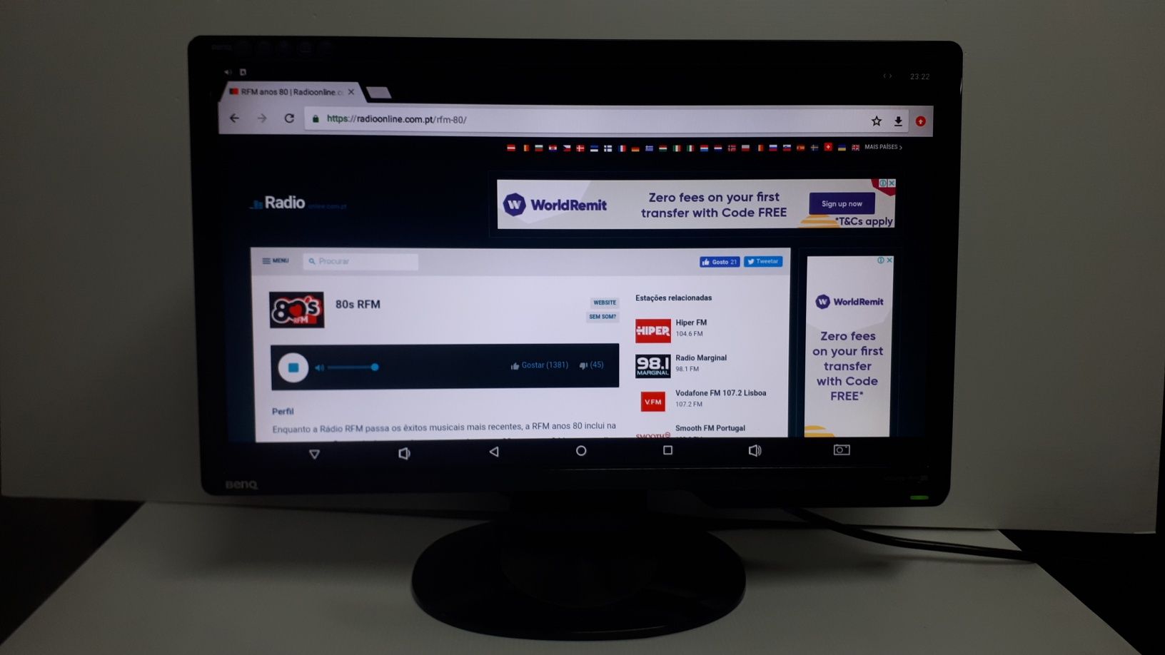 Monitores LCD Benq G2020HD 20"