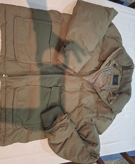 Blusão homem castanho