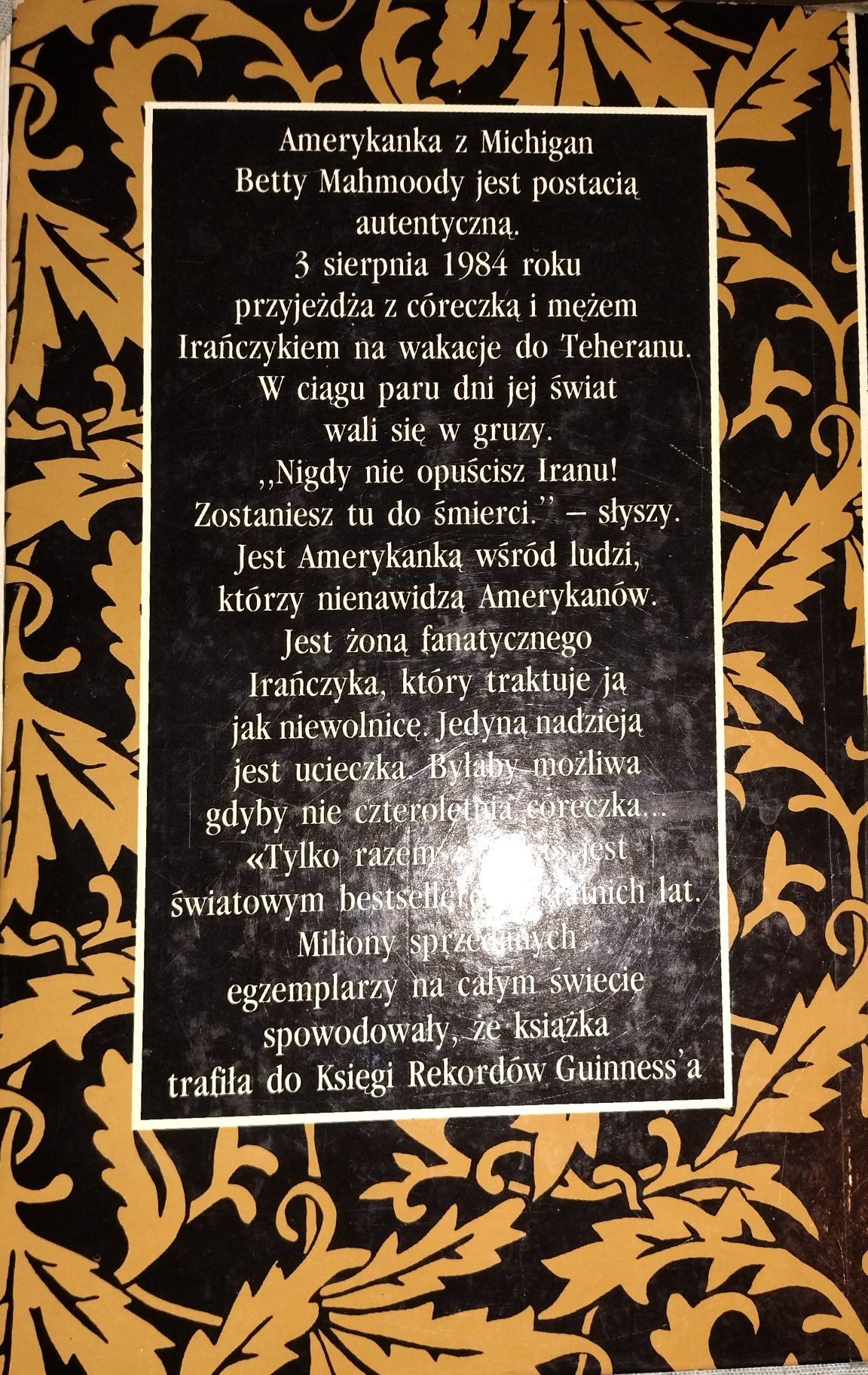 Książka "Tylko razem z córką" Betty Mahmoody"