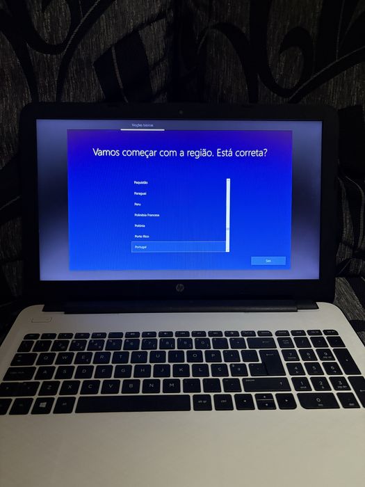 computador hp branco