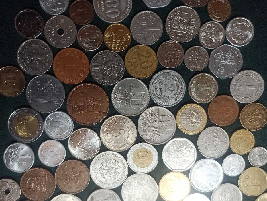 Набір монет світу 100 шт. всі континенти - без повторів / набір №36
