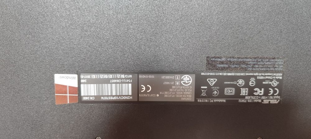 Laptop Asus F541u 8G RAM/500G SSD