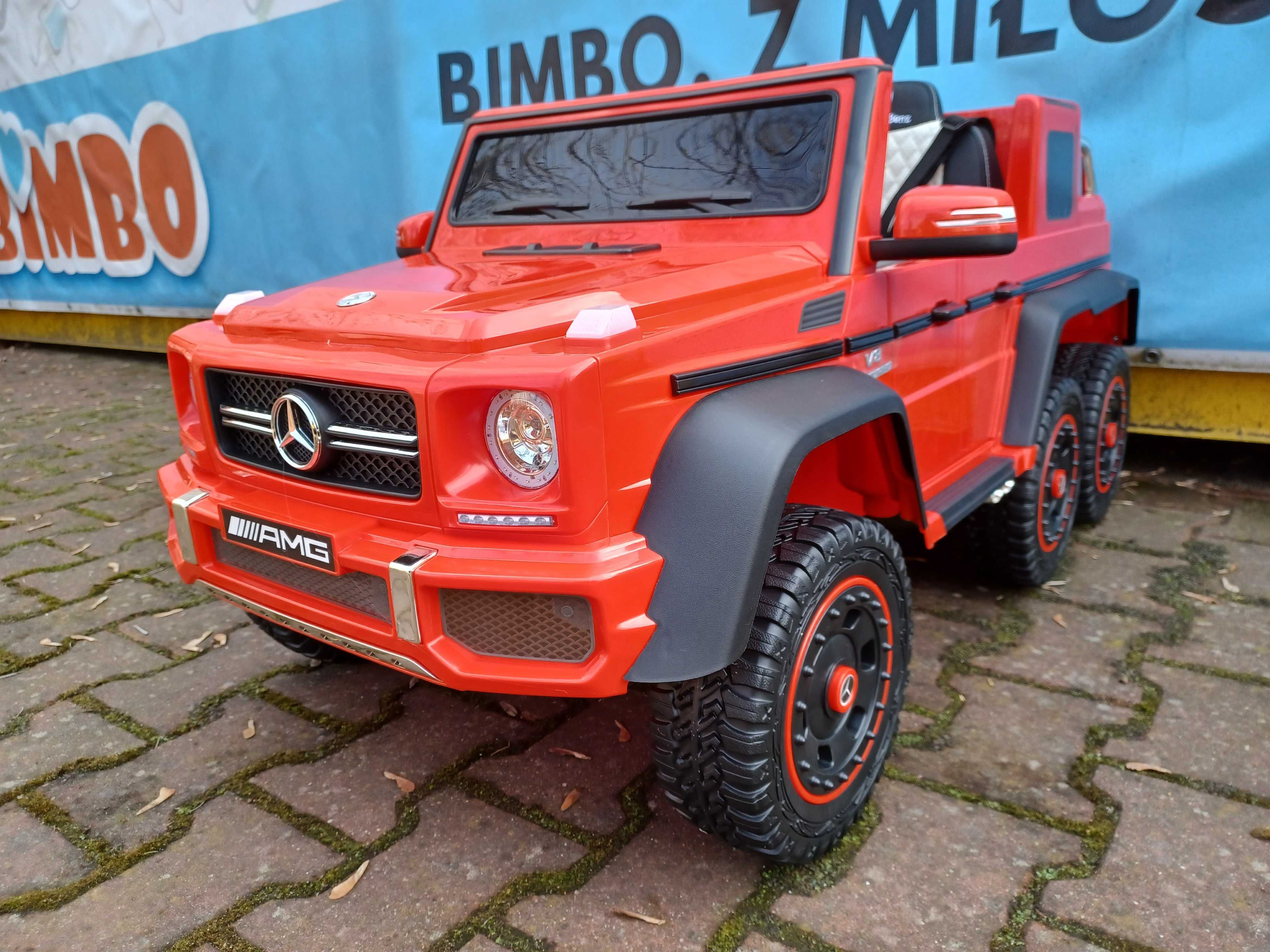 NOWY Mercedes Benz G63 6X6 Auto na akumulator 12V dla dzieci +PILOT RC