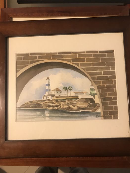 Lote de 12 aguarelas