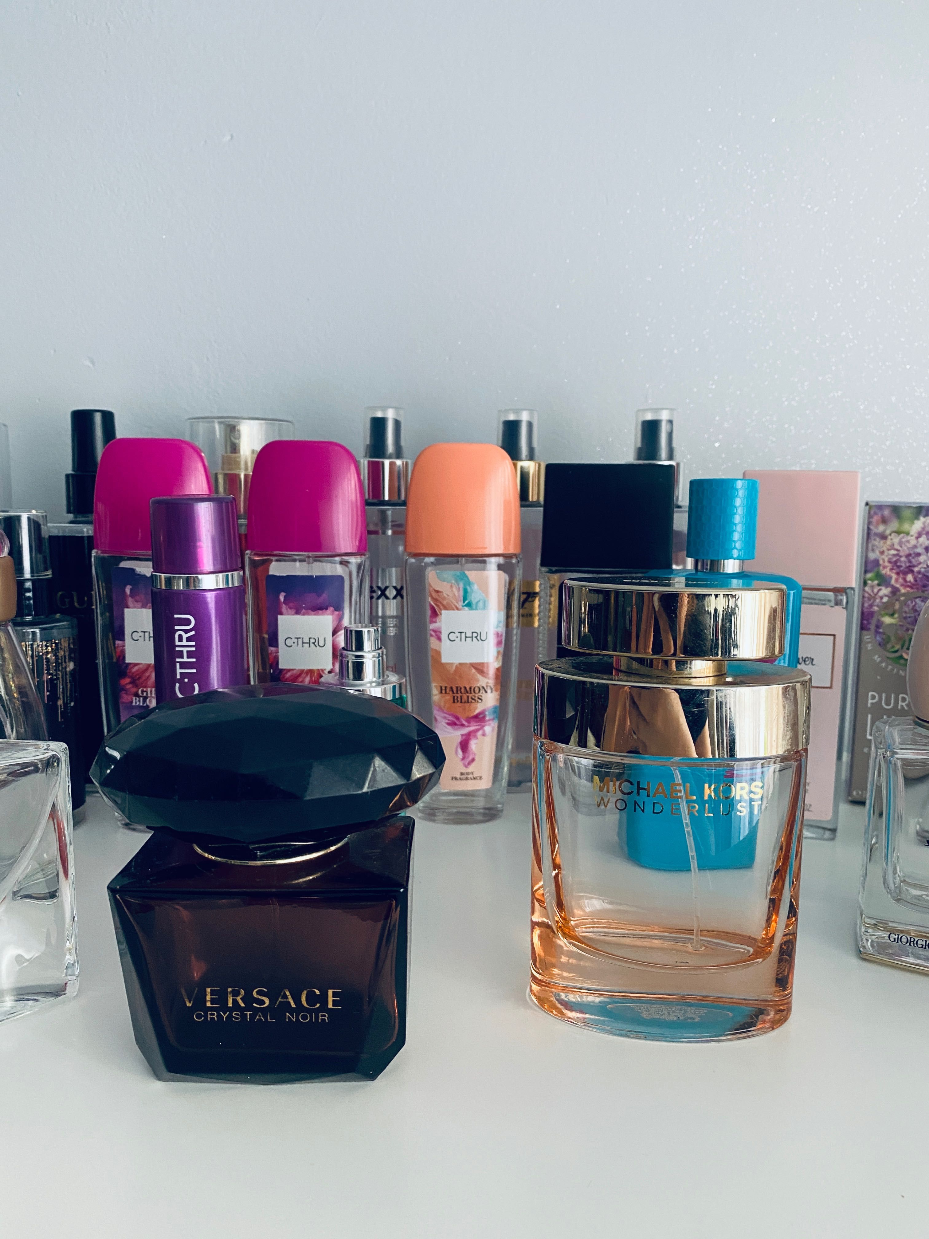 Mega paka flakonów po perfumach premium! Versace, Armani Si, Lancome!