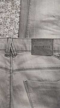 Spodnie damskie jasny szary jeans Reserved SLIM W31 L34
