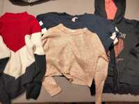 Zestaw dziewczęcy 4 szt 2 sweterki i 2 bluzy 134,140,146 Hm Cubus 5101