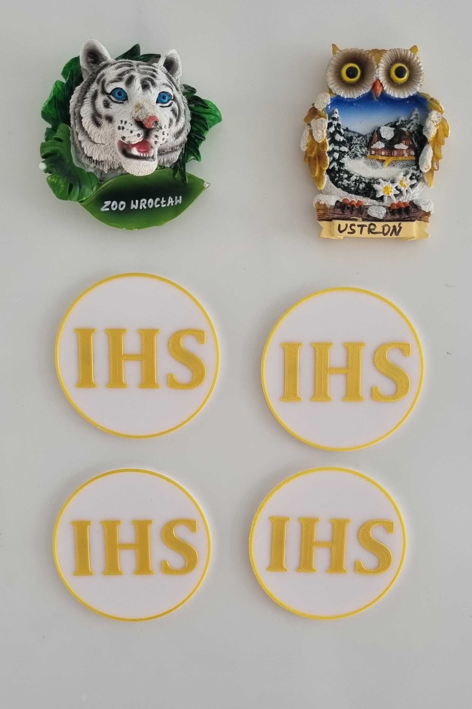Magnes na lodówkę IHS Hostia, Komunia Święta, Chrzest, Urodziny
