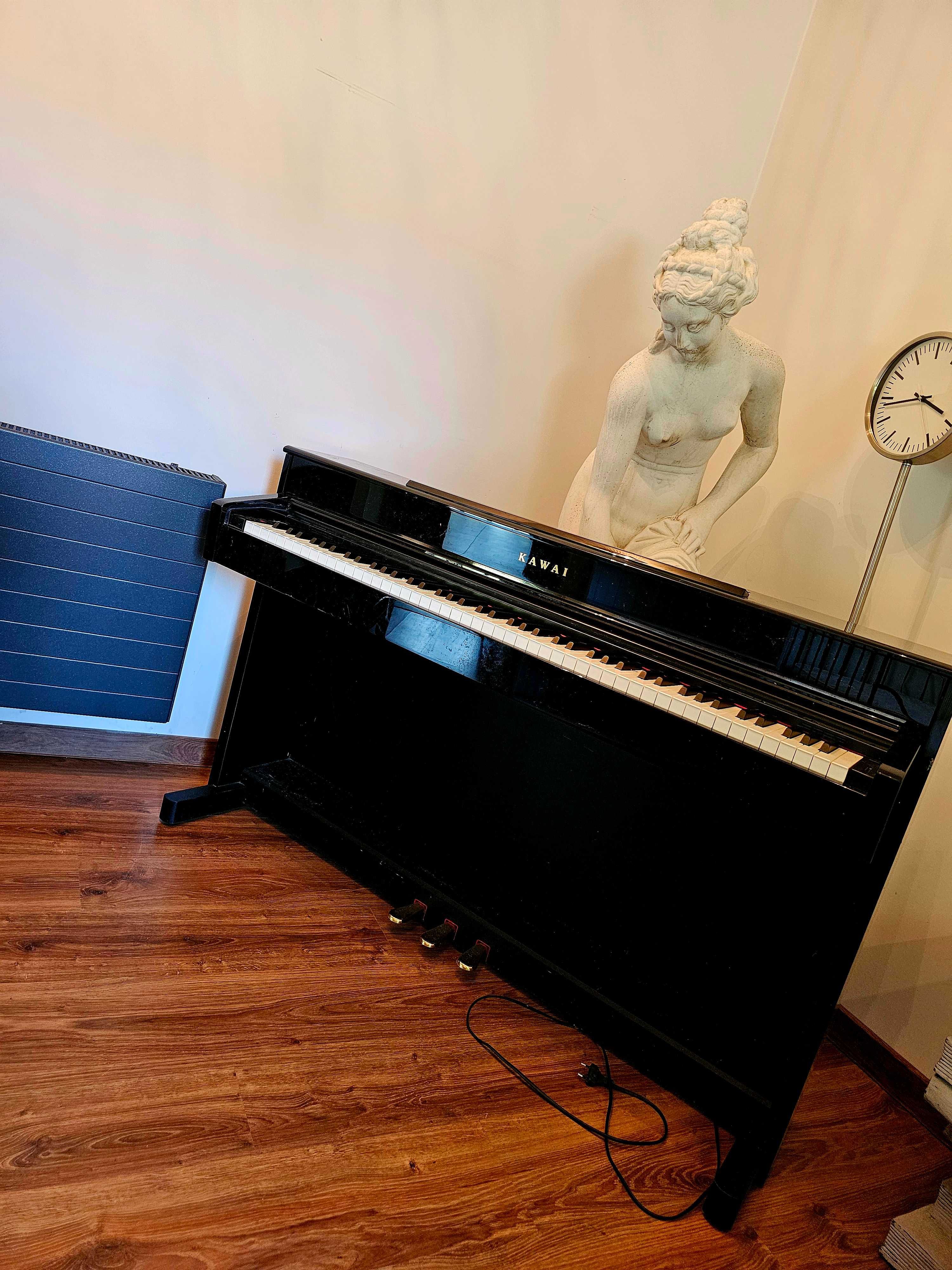 Pianino cyfrowe Kawai czarne wysoki polysk