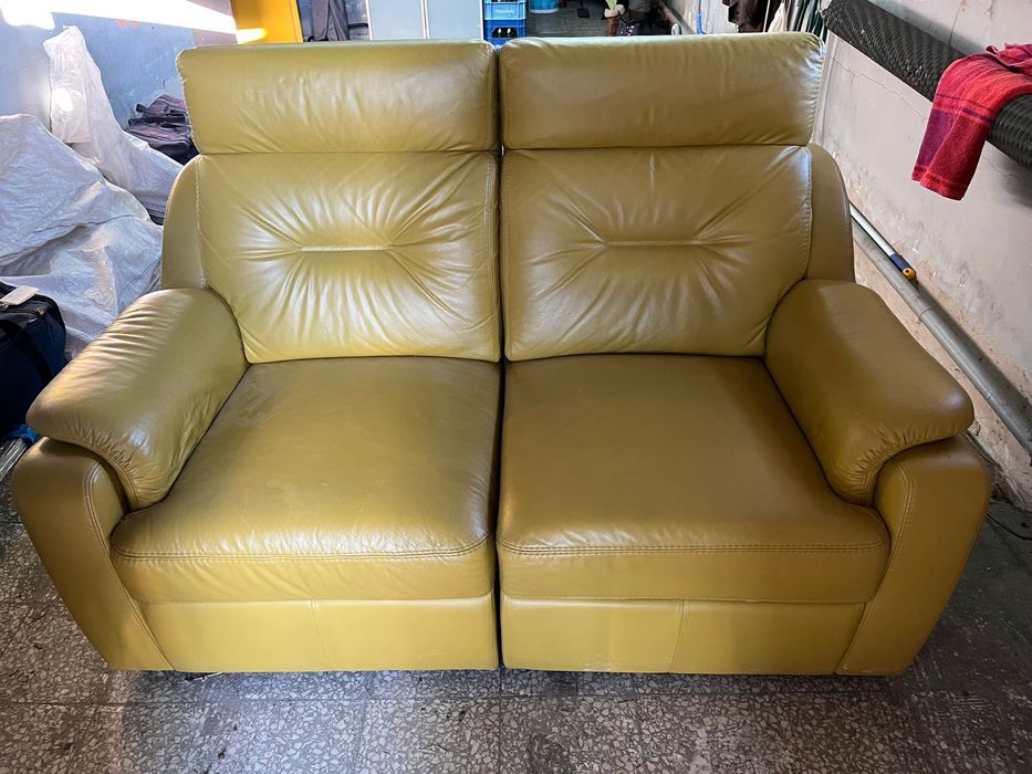 Skórzana kanapa w dobrym stanie