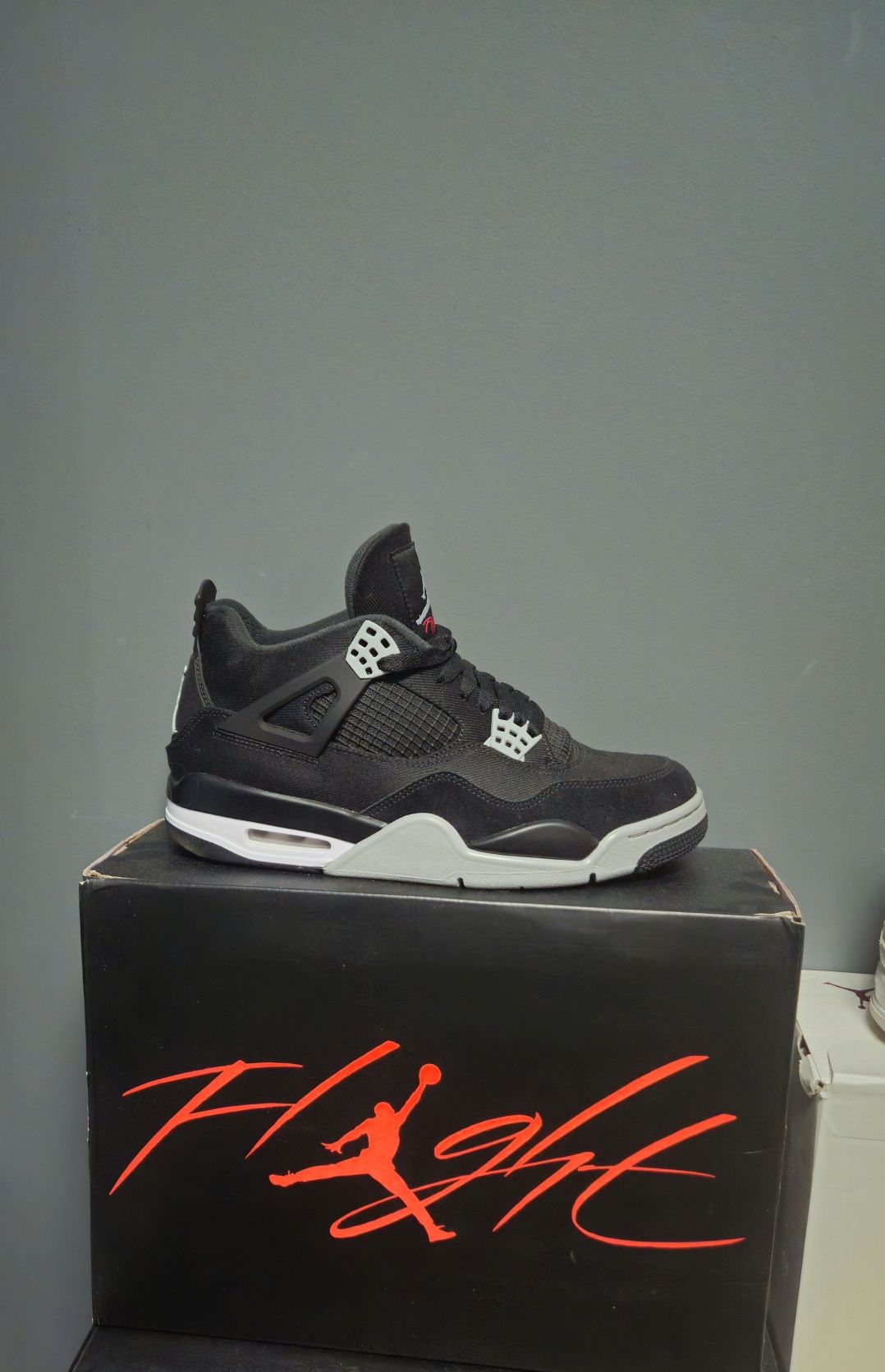 Jordan 4 "Black Canvas" 43