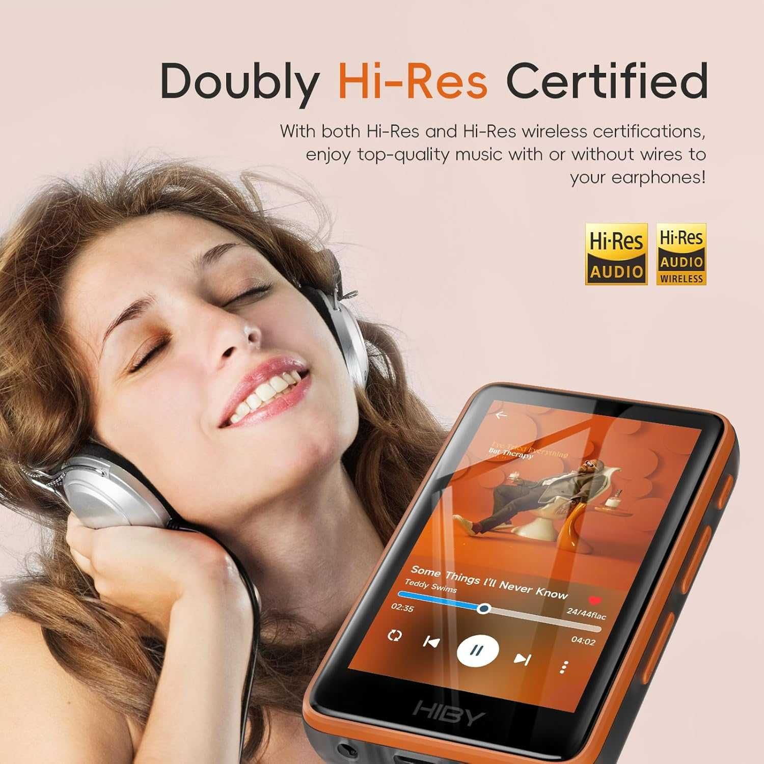 ⇒ Hiby R1 (Black) - аудио плеер на CS43131, LDAC, Wi-Fi, BT5.1