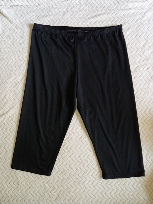 Legginsy 3/4 czarne , rozmiar 3xl-5xl