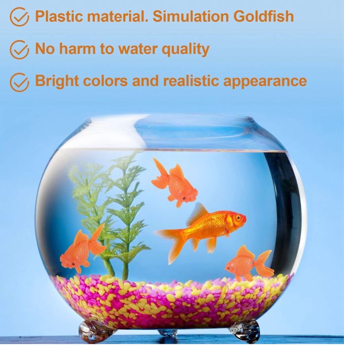 Sztuczne ryby dekoracja do akwarium 10 sztuk