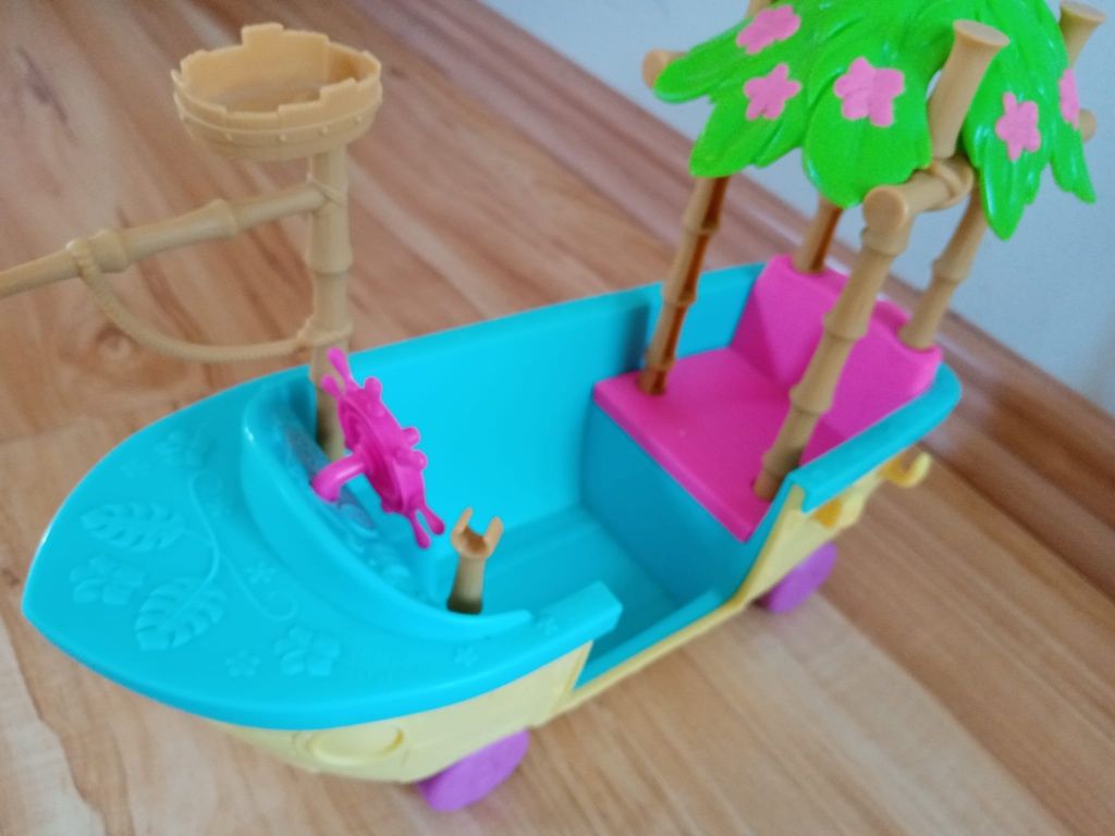 Enchantimals statek tropikalna łódka lalka małpka