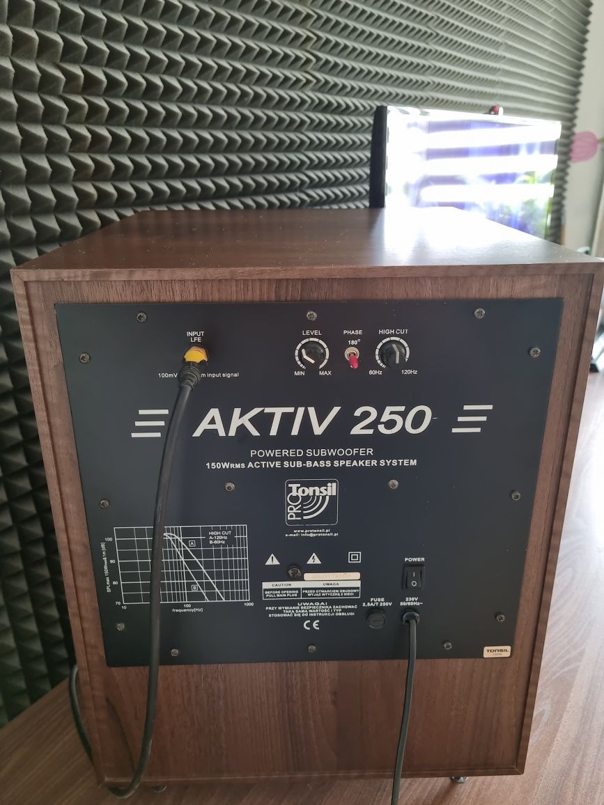 Amplituner onkyo, kolumny tonsil 300,subwoofer tonsil aktiv 250