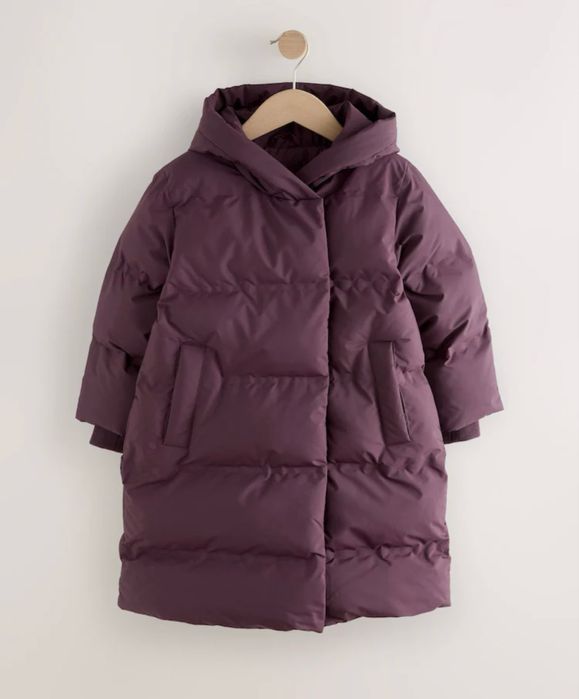 Пальто пуховик  Next куртка подовжена  для дівчинки