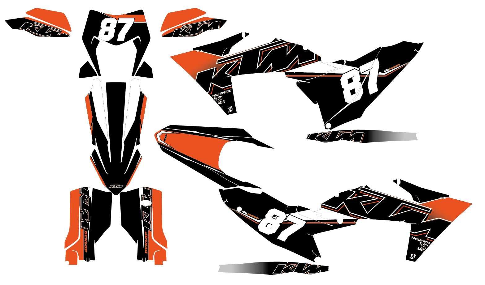 Kit Autocolantes KTM EXC 2024