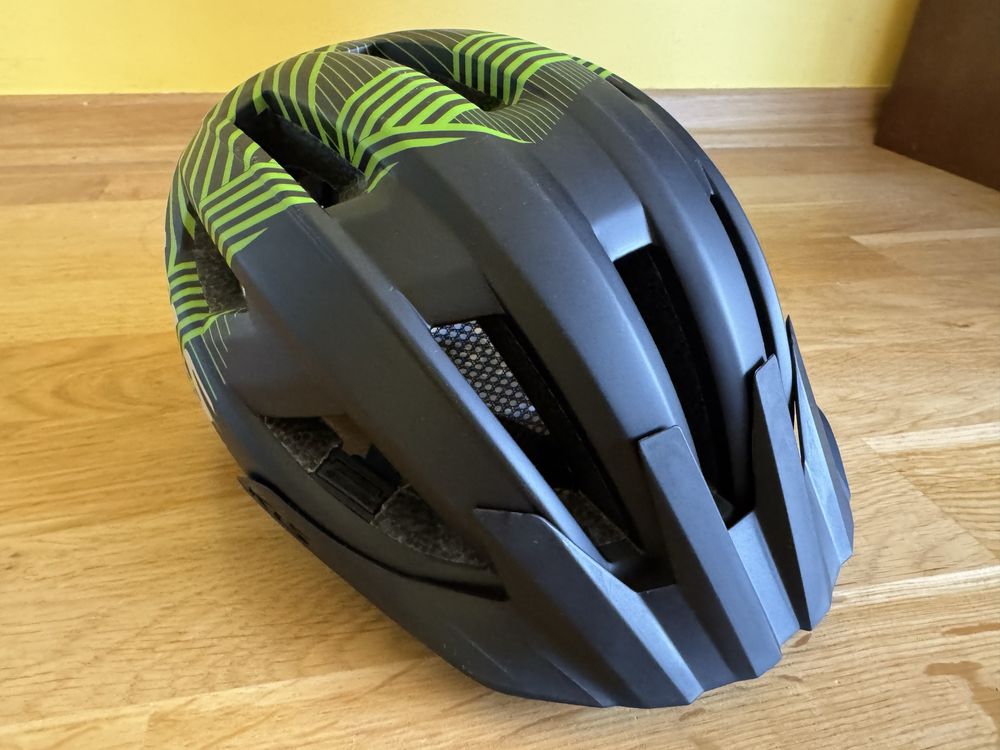 Nowy juniorski kask rowerowy KELLYS DAZE black green S/M 52-55