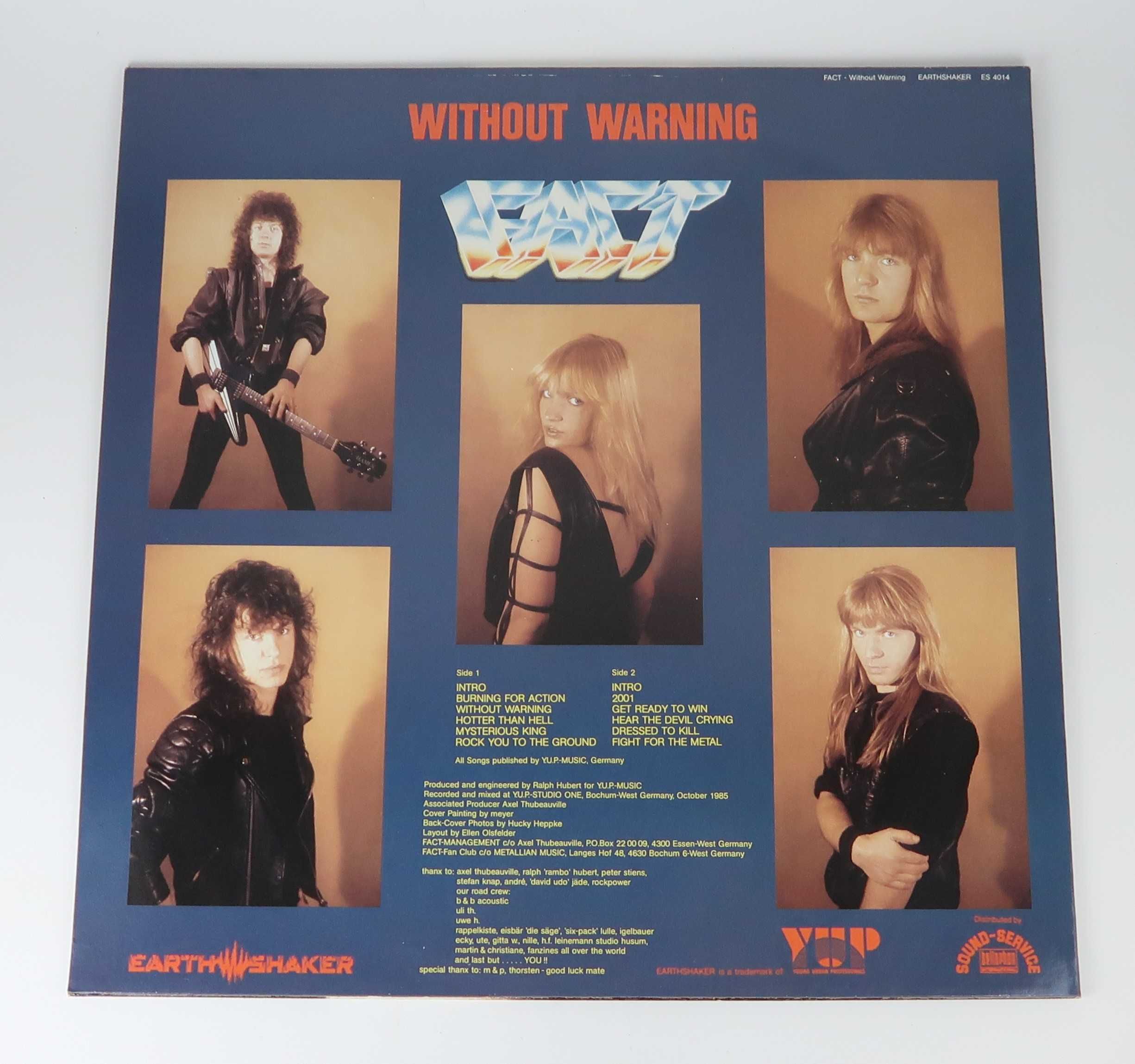 Fact – Without Warning - Disco Vinil LP - Heavy Metal
