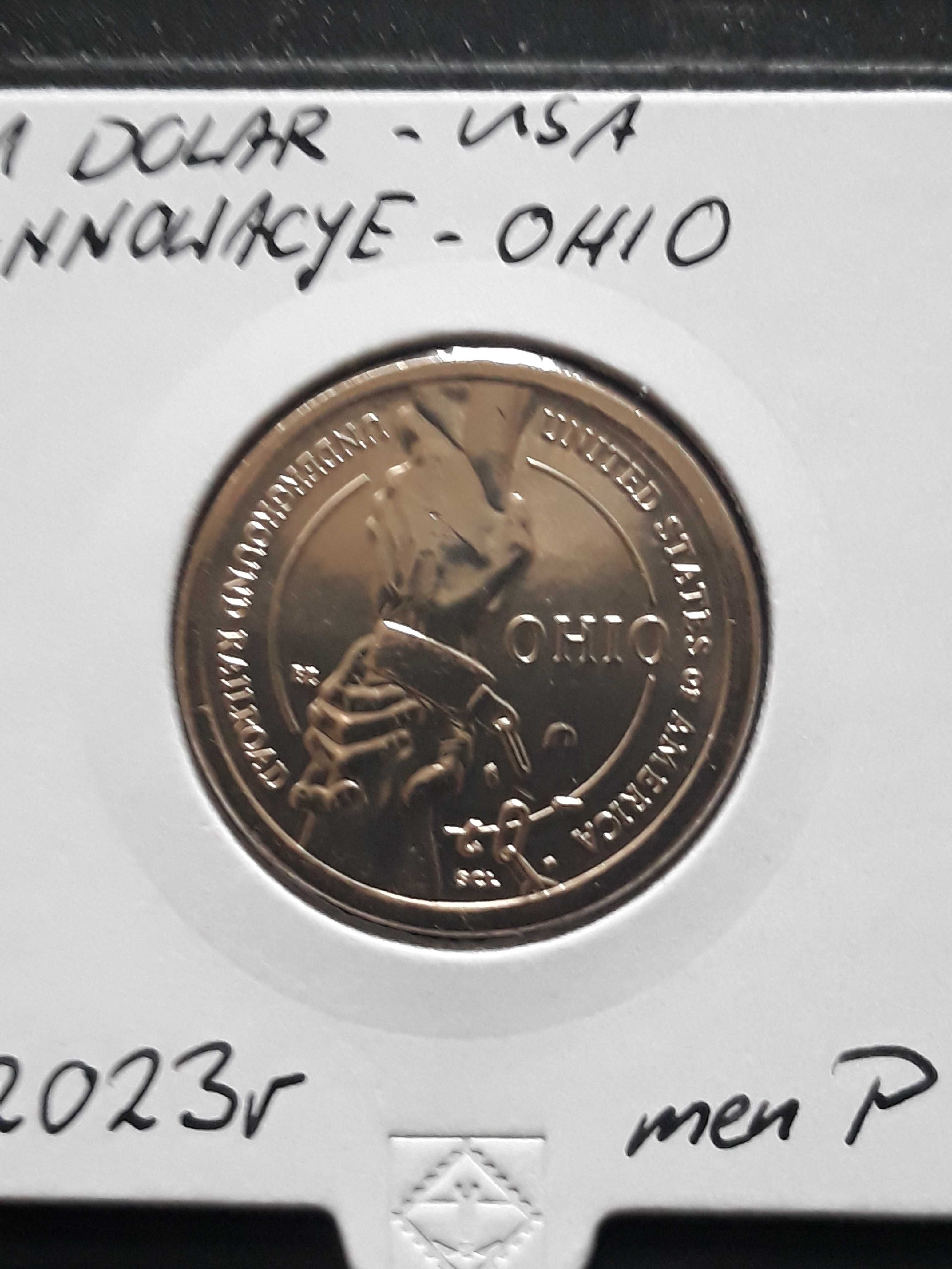 1  Dolar USA Ohio Innowacje 2023 r. - men. P