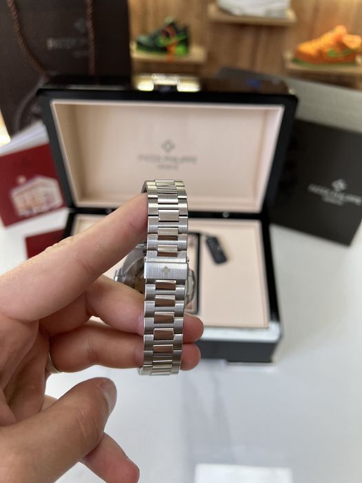 ‼️Знижка‼️ Годинник PATEK PHILIPPE Nautilus 40mm Silver / Blue