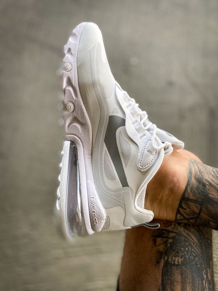 Кросівки чоловічі Nike Air Max 270 React White S 36-45 Хіт Сезону