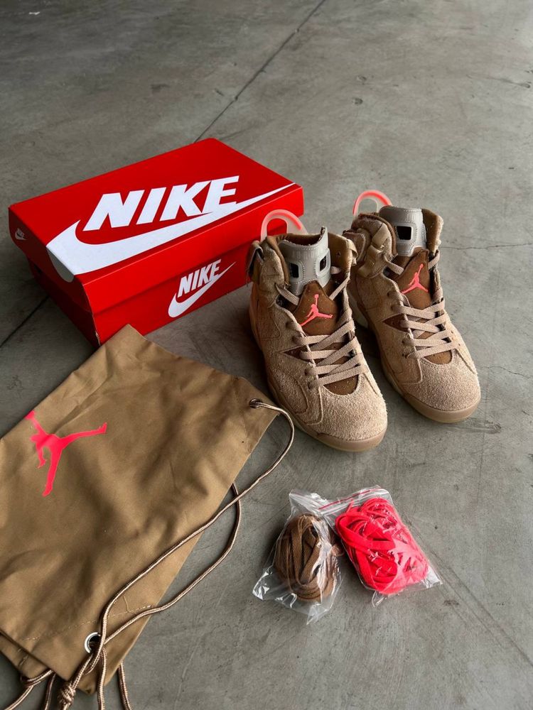 Buty Nike Air Jordan 6 x travis scott british khaki