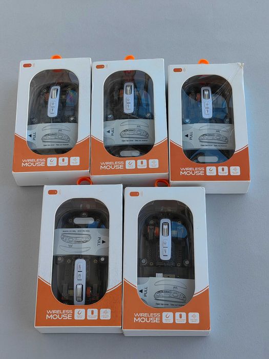 Прозрачная магнитная беспроводная мышь 2.4G с Bluetooth