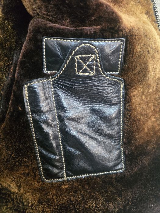 PONTE дубленка кажанная мужская на меху