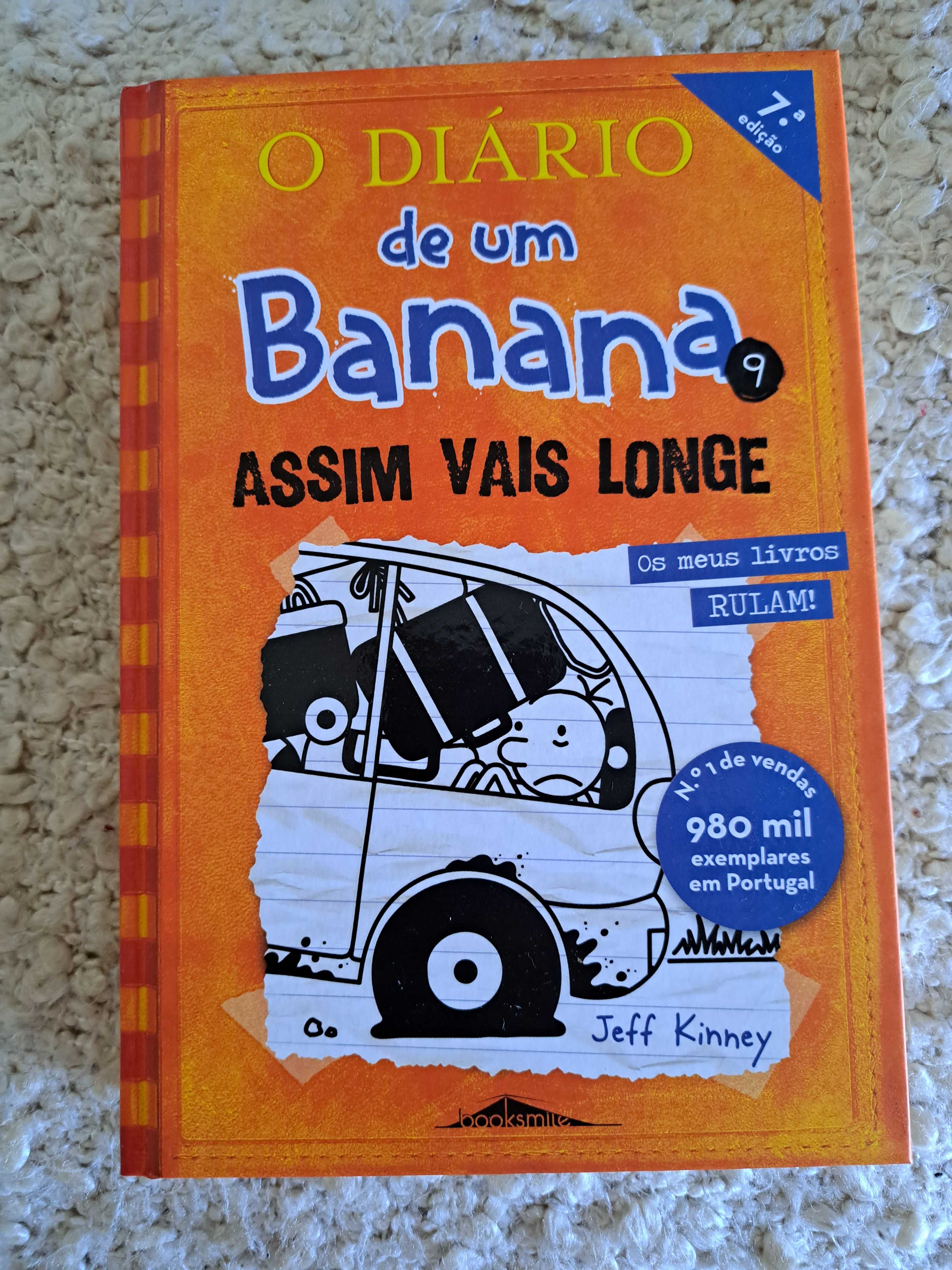 Livros coleção "Diário de um Banana" do 1 ao 9
