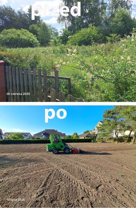 Czyszczenie działek usuwanie krzaków ,drzew .korzeni, frezowanie pni