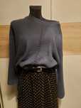 Sweter zgasxony szary niebieski jeansowy oversize  46xl