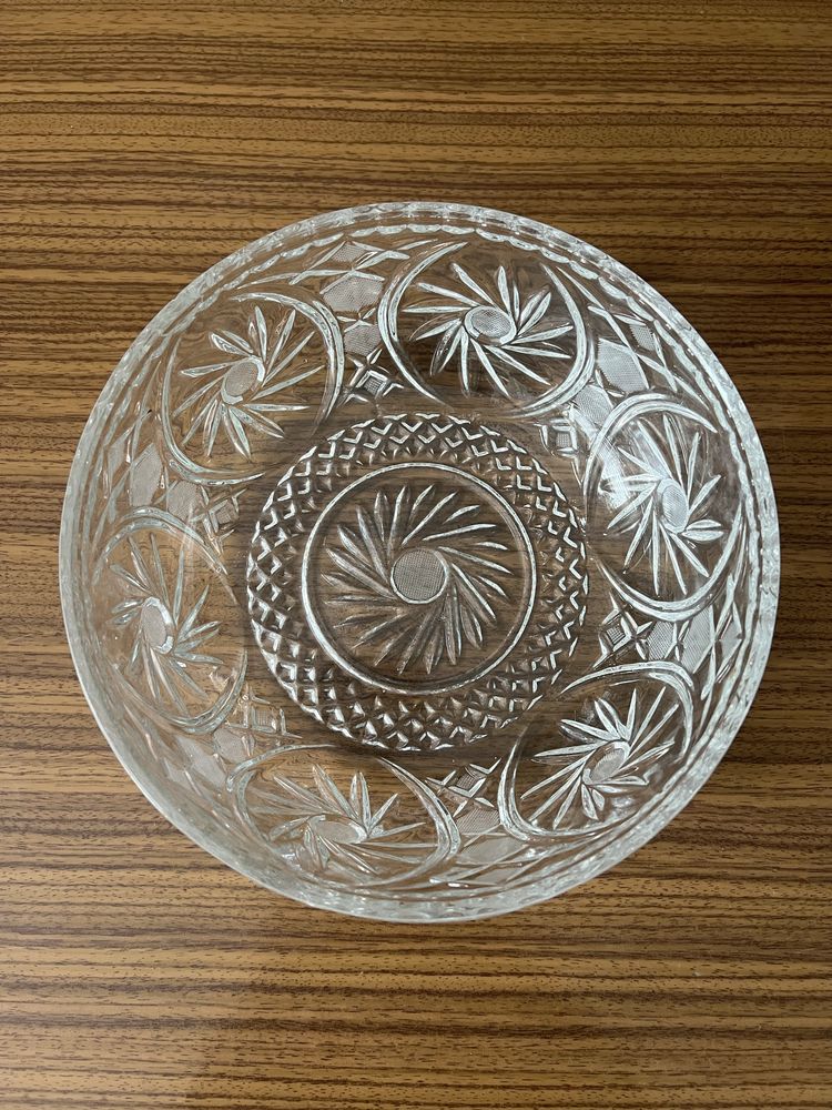 Misa kryształ PRL vintage średnica 20 cm