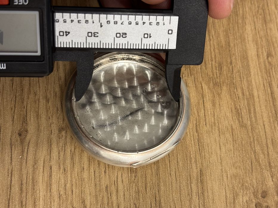 Srerbna 0.800 Koperta zegarka kieszonkowego Omega