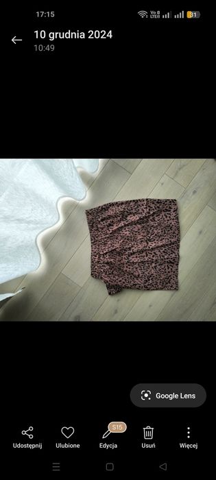 Nowa Brązowa spódniczka w panterkę